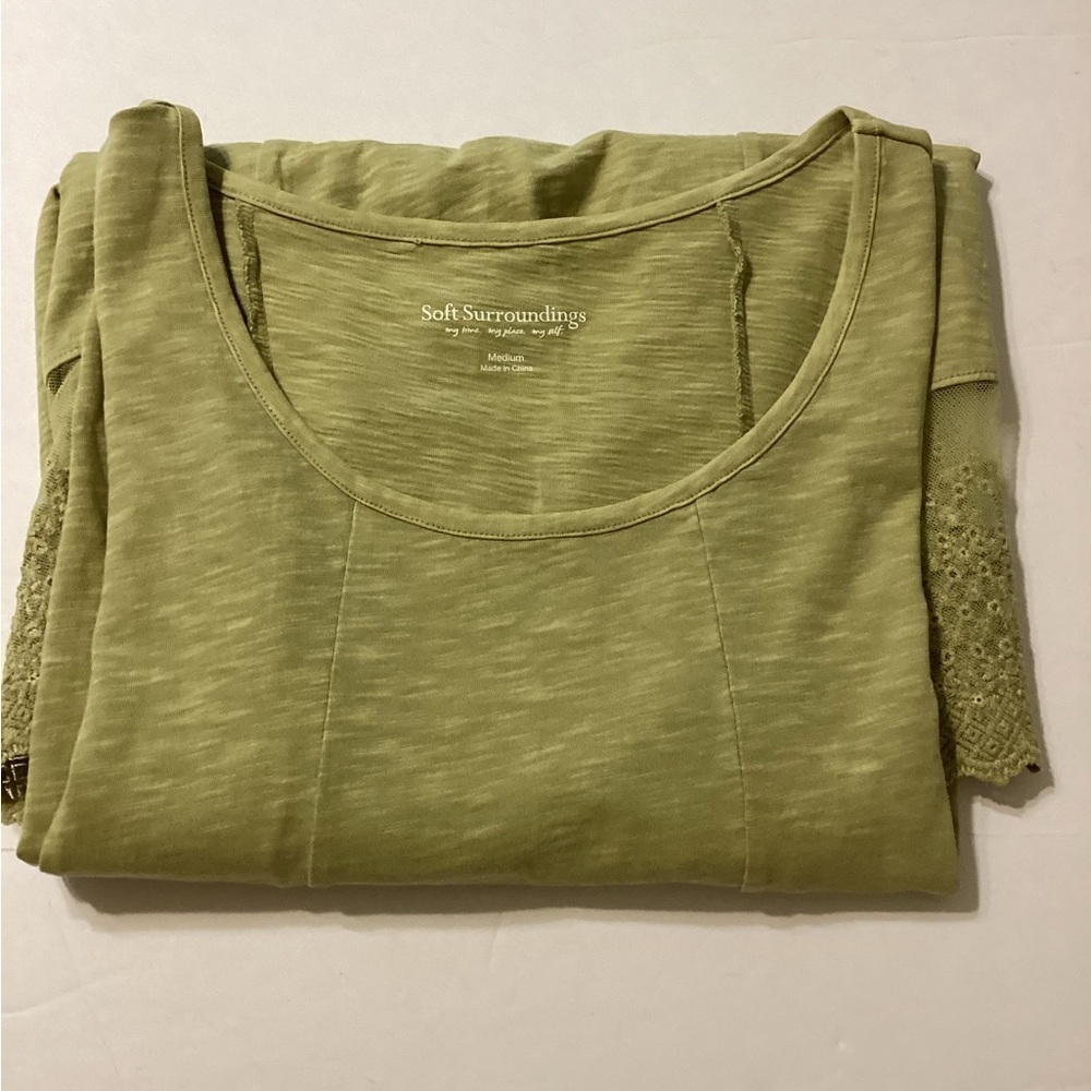 Soft Surroundings Asymmetrical Long Sleeve Lace Size Medium - Picture 13 of 13